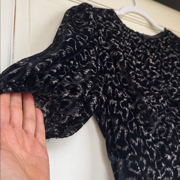 Like New Worn Once Beautiful Velvet Dress With Burnt Out Detail By Sea New York - Picture 2 of 7